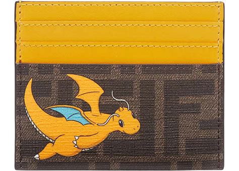 Fendi x FRGMT x Pokemon FF Fabric Card Holder Card Case 